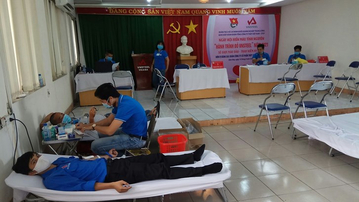 VNSTEEL Trade Union cooperates to organize Voluntary Blood Donation Day in Bien Hoa area, Dong Nai