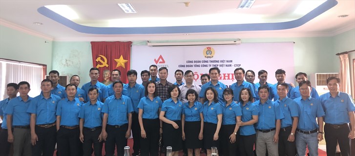 Công đoàn Vnsteel tổ chức Tập huấn công tác tổ chức Đại hội Công đoàn và các Giải thể thao Cụm chào mừng kỷ niệm 15 năm ngày thành lập Đảng bộ Tổng công ty Thép Việt Nam