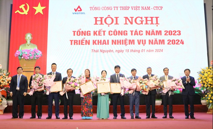 VNSTEEL: Tổng kết công tác năm 2023 - Triển khai nhiệm vụ năm 2024