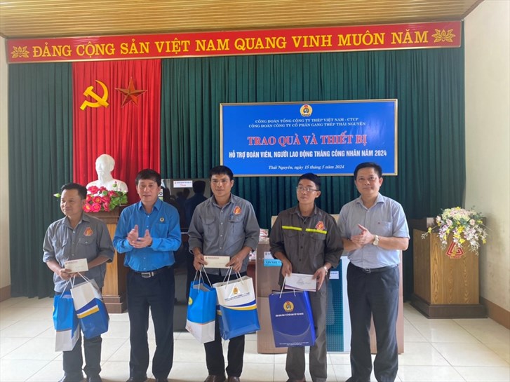 Hơn 372 triệu đồng được trao cho Công ty CP Gang Thép Thái Nguyên nhân Tháng công nhân 2024