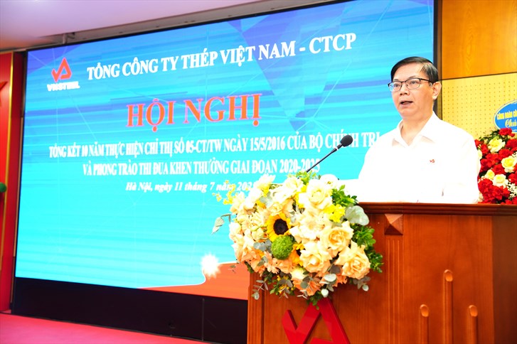 Đảng uỷ Tổng công ty Thép Việt Nam tổ chức tổng kết 10 năm triển khai thực hiện Chỉ thị 05-CT/TW, ngày 15/5/2016 của Bộ Chính trị