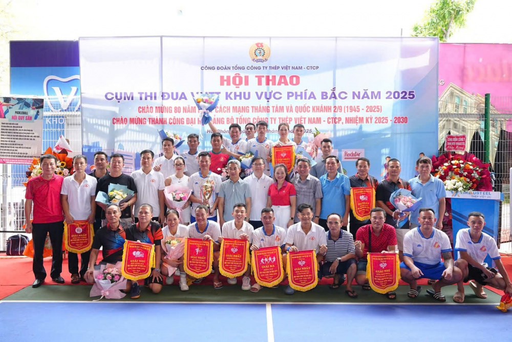 cong-doan-tong-cong-ty-thep-viet-nam-to-chuc-hoi-thao-cum-thi-dua-van-hoa---the-thao-khu-vuc-phia-bac-2025_68ad46dc2e1b9