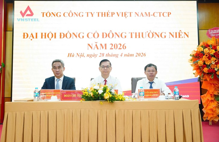 VNSTEEL: Tổ chức thành công ĐHĐCĐ thường niên năm 2026