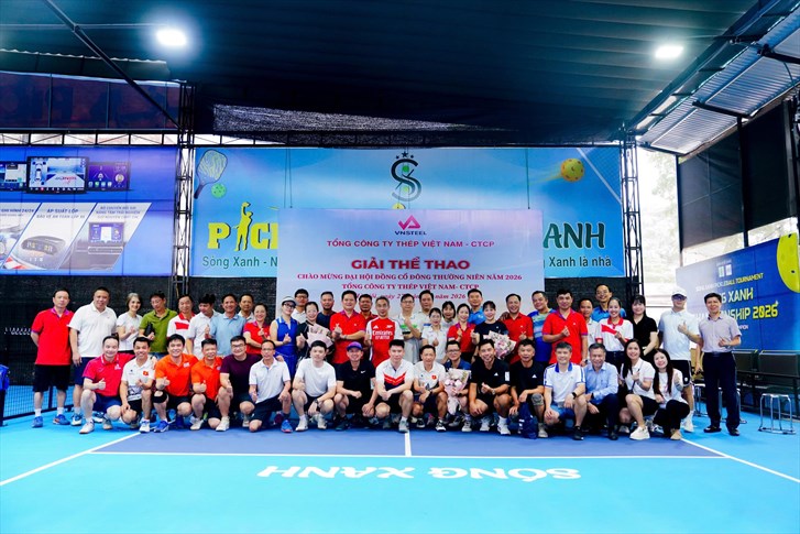 Sôi nổi Giải thể thao chào mừng kỷ niệm 31 năm thành lập Tổng công ty Thép Việt Nam (29/4/1995 – 29/4/2026) và Đại hội đồng cổ đông thường niên năm 2026