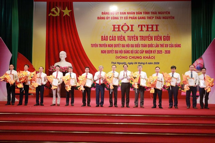 Sôi nổi Hội thi Báo cáo viên, tuyên truyền viên giỏi tại Đảng ủy Công ty Cổ phần Gang thép Thái Nguyên