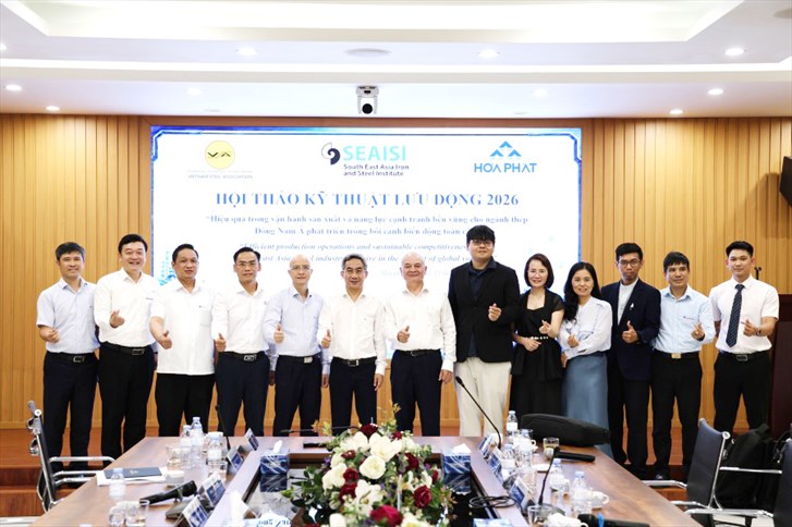 Hội thảo Kỹ thuật lưu động Đông Nam Á 2026: Chia sẻ giải pháp nâng cao hiệu quả sản xuất và phát triển bền vững ngành thép