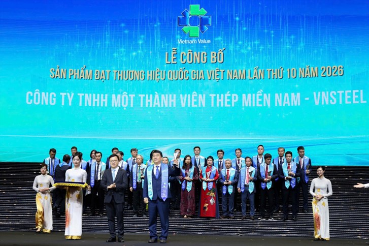 Thép Miền Nam /V/ trong dòng chảy Thương hiệu Quốc gia 2026