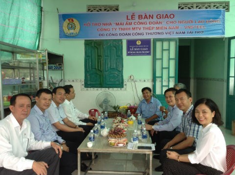 Công đoàn Công thương Việt Nam trao “Nhà mái ấm công đoàn” cho người lao động, Tổng công ty thép Việt Nam-CTCP