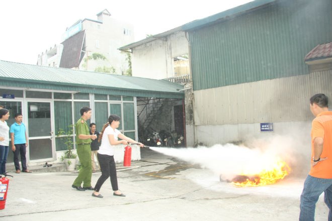 Cơ quan Tổng công ty Thép Việt Nam tổ chức tập huấn Luật Phòng cháy chữa cháy