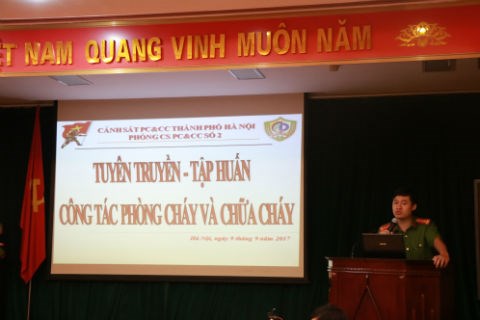 Cơ quan Tổng công ty Thép Việt Nam tổ chức tập huấn Luật Phòng cháy chữa cháy