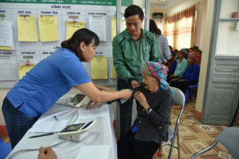VNSTEEL tổ chức tặng quà, khám bệnh, cấp thuốc cho gia đình chính sách, đồng bào nghèo tại hai huyện Bảo Thắng và Văn Bàn, tỉnh Lào Cai.
