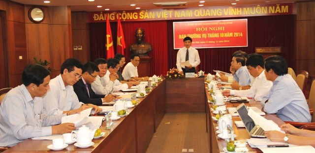 Hội nghị Ban Thường vụ Đảng ủy Khối tháng 10/2014