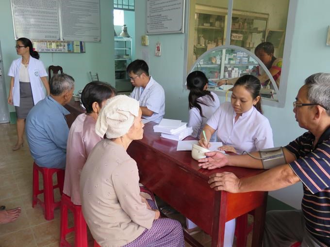 VNSTEEL thực hiện chương trình khám bệnh cấp thuốc miễn phí tại xã Hòa Chánh huyện U minh Thượng tỉnh Kiên Giang cho đồng bào nghèo, gia đình chính sách