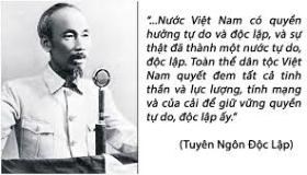 Những tư tưởng lớn của Chủ tịch Hồ Chí Minh qua “Tuyên ngôn độc lập”