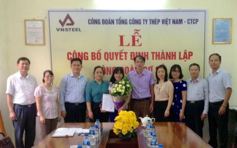 Công đoàn Tổng công ty Thép Việt Nam - CTCP: Vui mừng chào đón thành viên mới