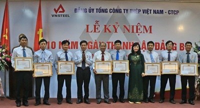 Đảng ủy Tổng công ty Thép Việt Nam 10 năm xây dựng và phát triển