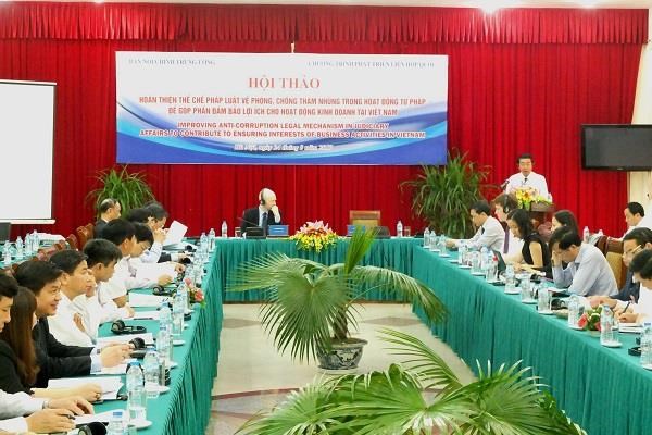 Hoàn thiện thể chế pháp luật về phòng, chống tham nhũng trong hoạt động tư pháp nhằm thúc đẩy hoạt động kinh doanh ở Việt Nam